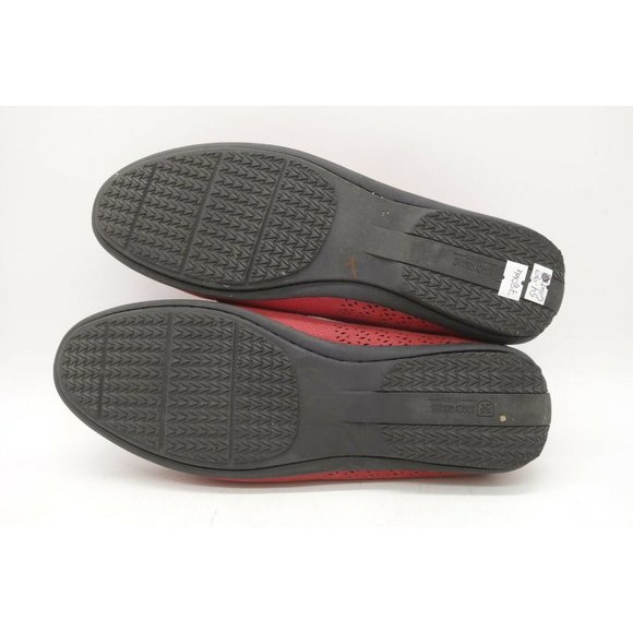 Stacy Adams Red Perforated Casual Slip On Driving Loafers Shoes Mens 9 M main image 6